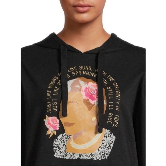 Maya Still I Rise Juniors Long Sleeve Graphic Sweatshirt Junior XS - Picture 6 of 12